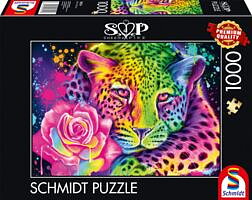 Neon Rainbow Leopard 1000 Bitar Schmidt