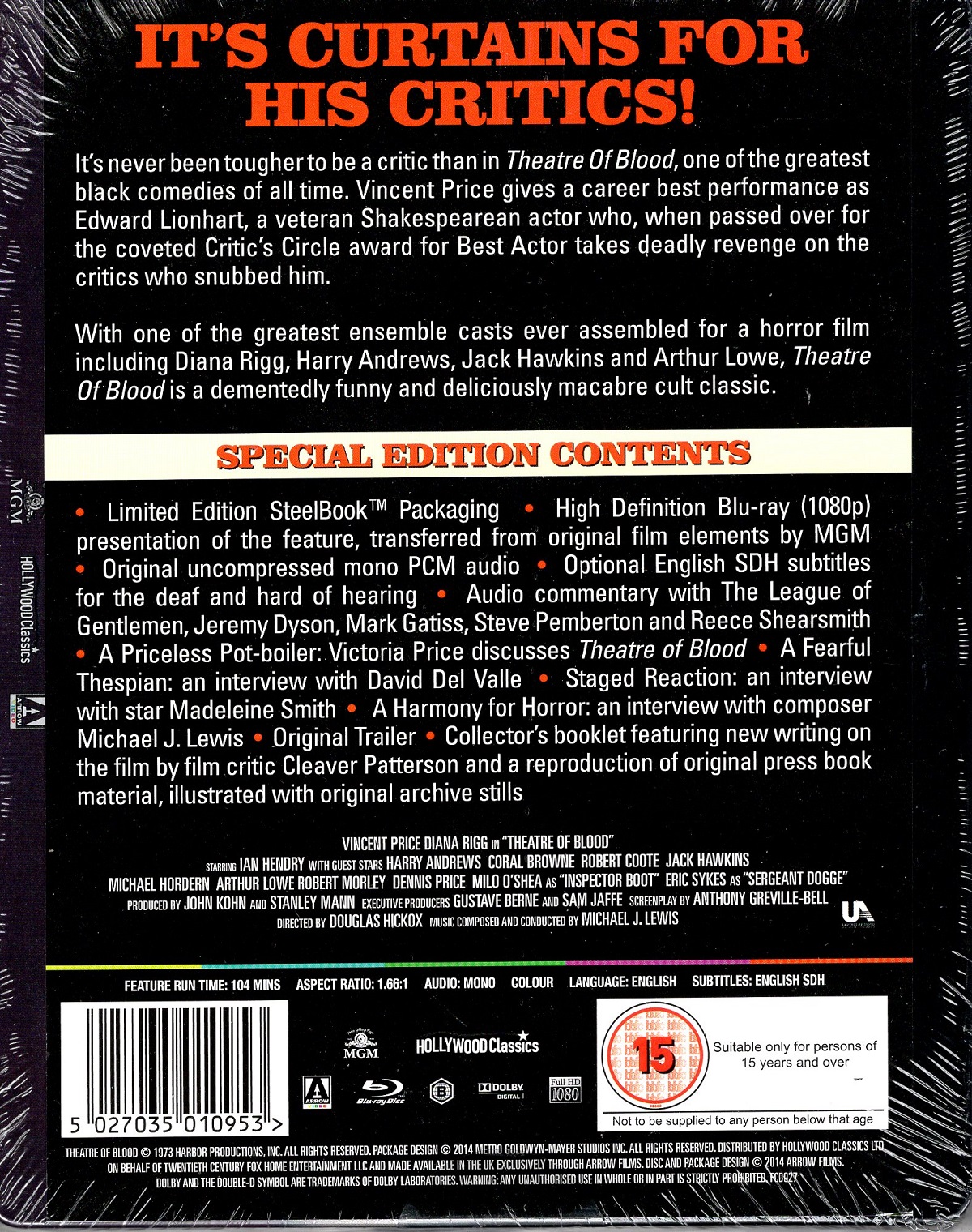 Theatre of Blood (Limited Edition) (Steelbook) (ej svensk text) (Blu-ray) - 2