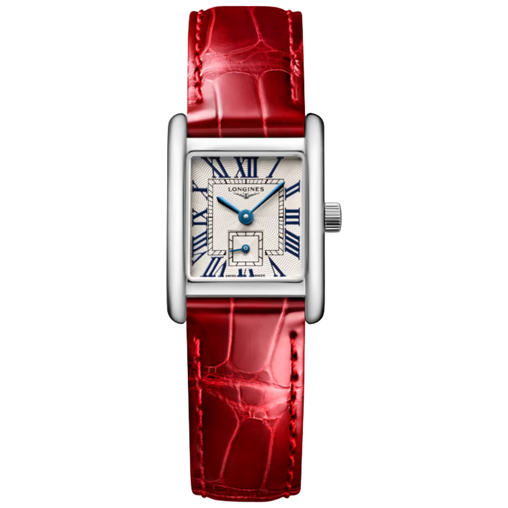 L5.200.4.71.5 Longines Mini DolceVita romerska siffror 21,50 X 29,00 röd
