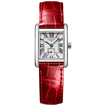L5.200.4.71.5 Longines Mini DolceVita romerska siffror 21,50 X 29,00 röd