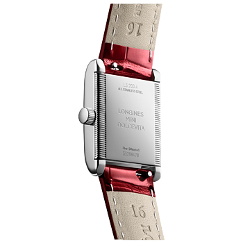 L5.200.4.71.5 Longines Mini DolceVita romerska siffror 21,50 X 29,00 röd