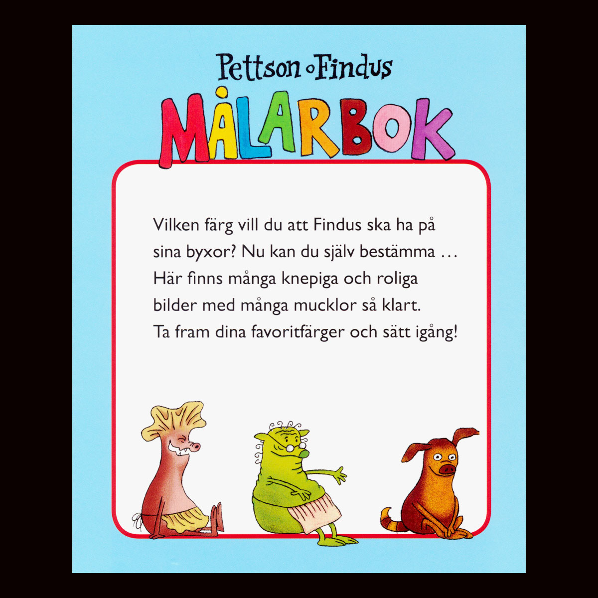 Pettson & Findus - MÅLARBOK - L50 - 4