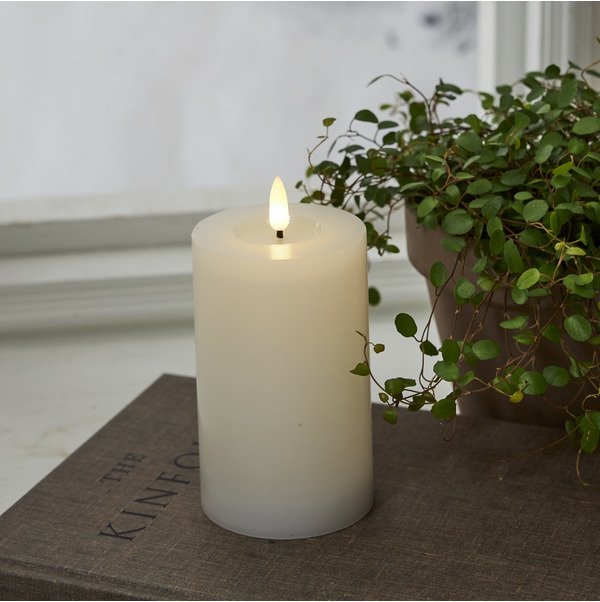 LED Block Light Flame Flow 15 cm, white