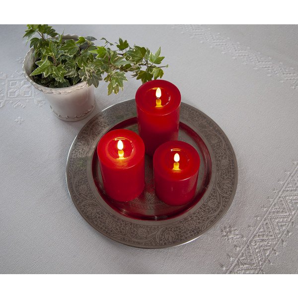 LED Block Light Flame Flow 15 cm, red - 3