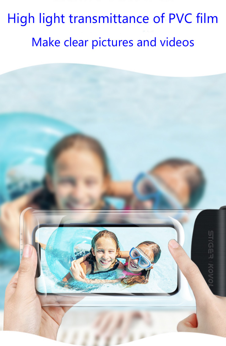 IPX8 Waterproof Mobile Phone Bag vattentät mobiltelefonväska - 5