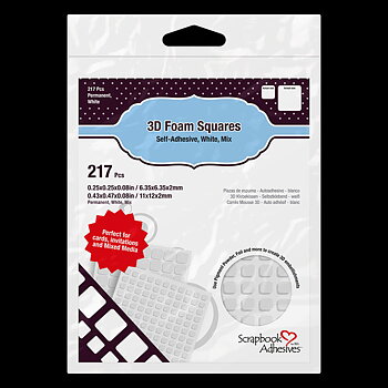 3L 3D Foam -Squares White Mix 217 st
