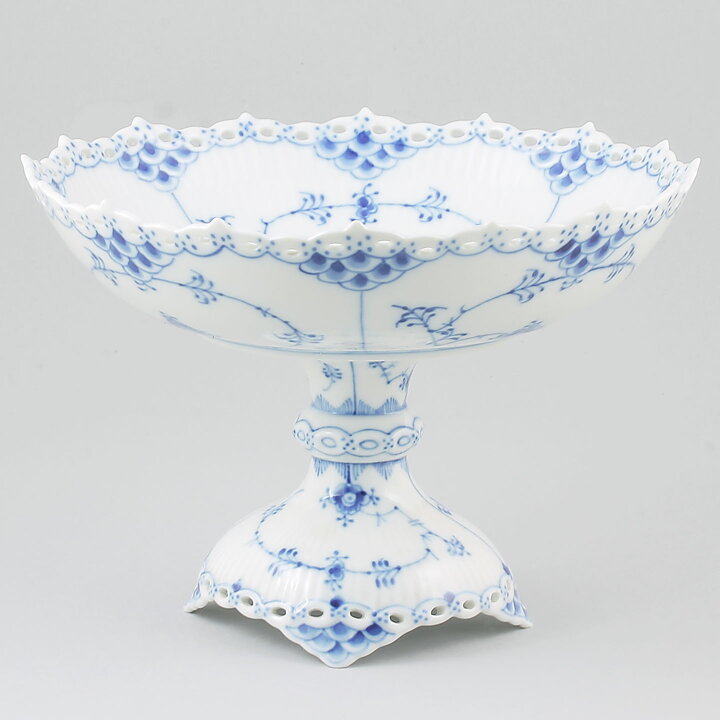Royal Copenhagen (Blue Fluted 20th Century) Full Lace Bowl 21/15 cm #1020