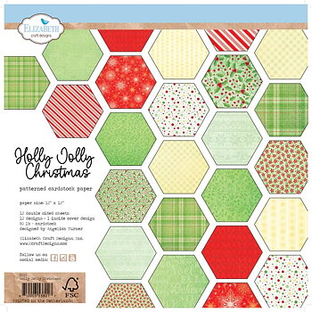 Elizabeth  -  Printed Cardstock - Holly Jolly Christmas 12x12