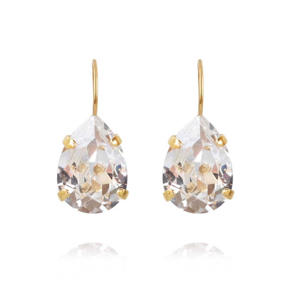 Caroline Svedbom Mini Drop Clasp örhänge guld crystal