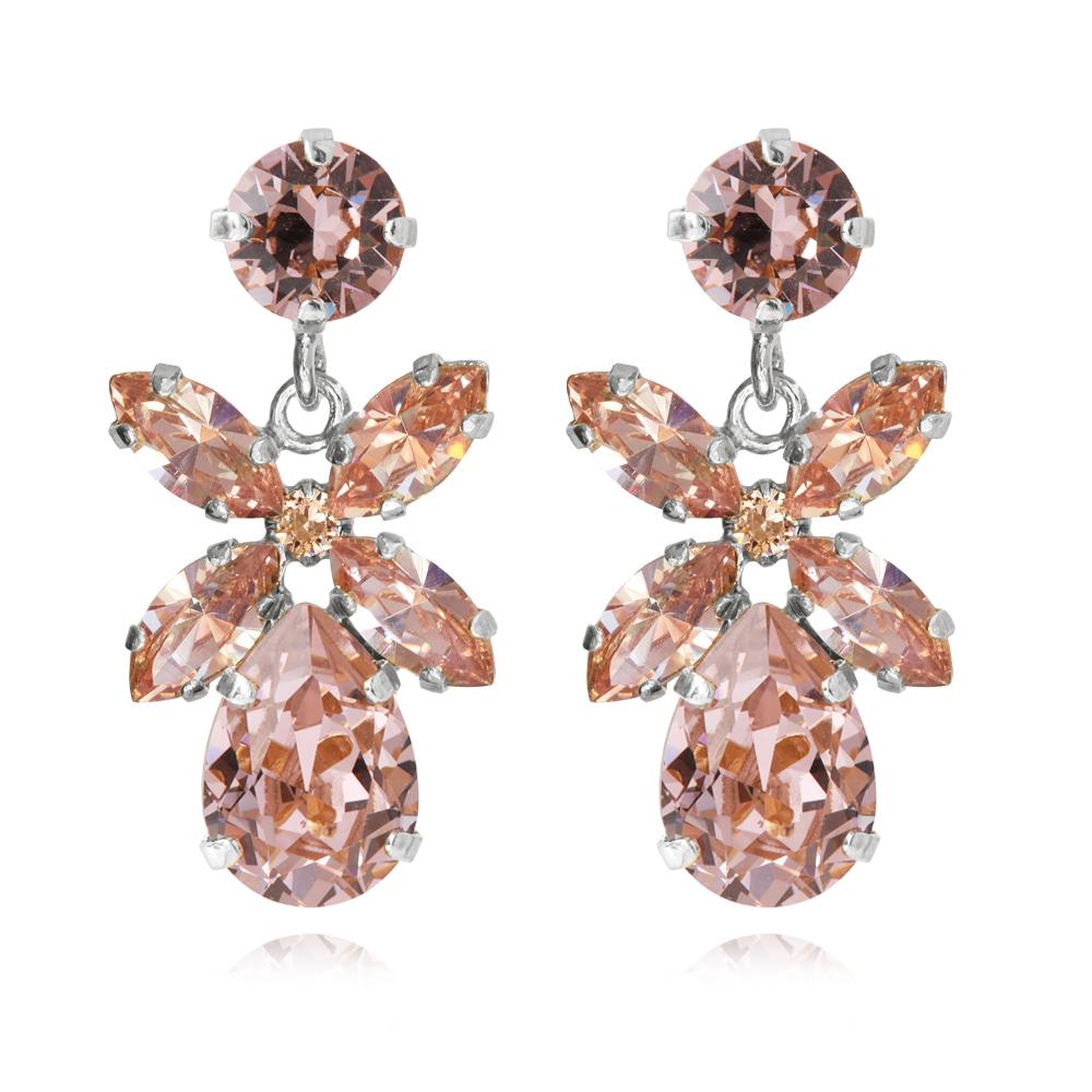 Caroline Svedbom Mini Dione örhänge rhodium vintage rose