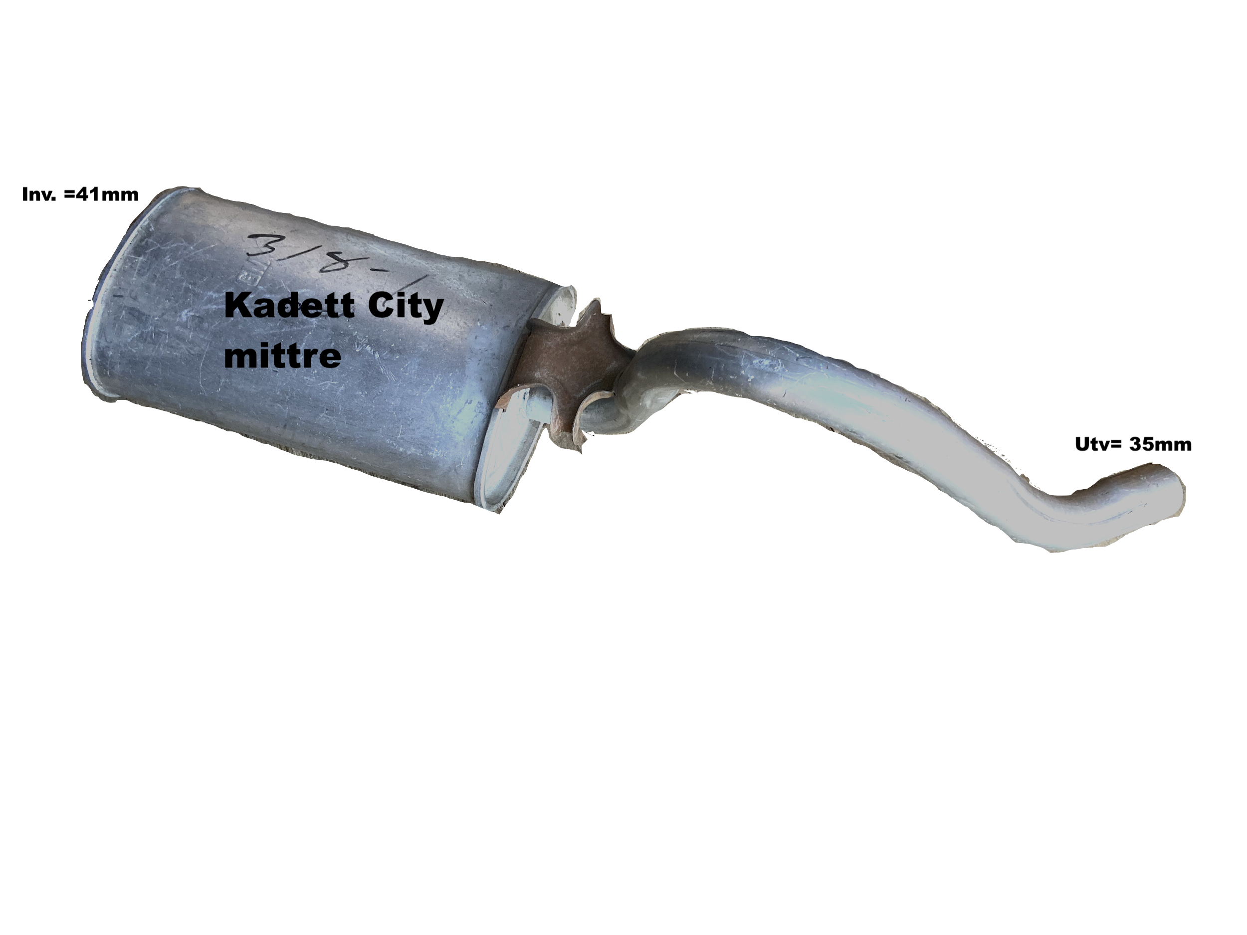 Kadett C City - Przedni tłumik