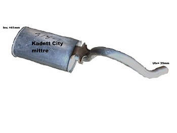 Ljuddämpare främre-Kadett C  CITY