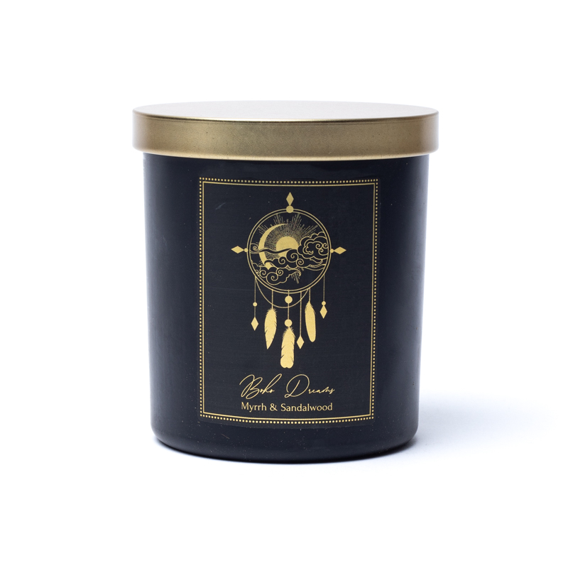 Manifestationsljus Boho Dreams i glas med lock - 3