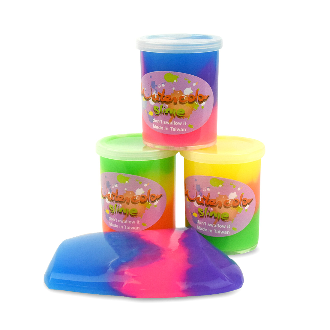Slime Trippelfärgad sorterat