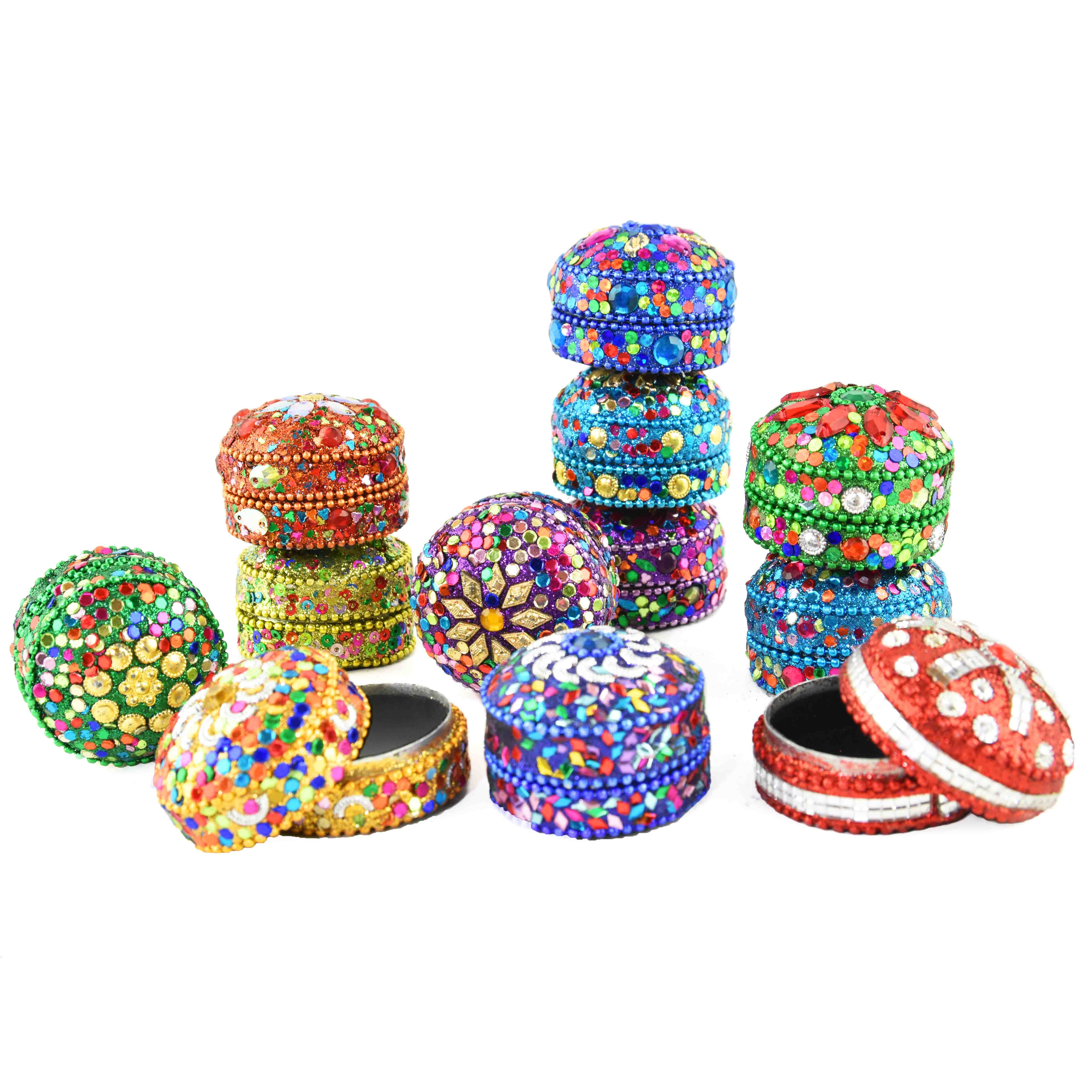 Glitterask Rund
