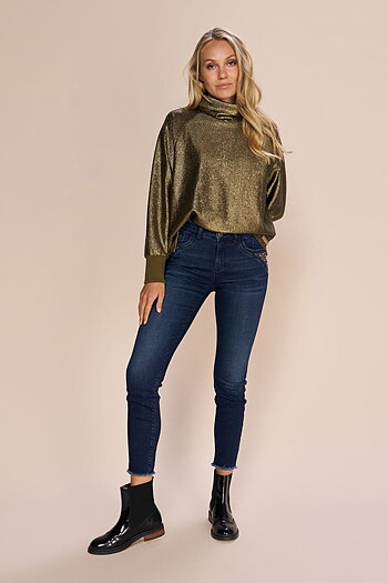 Mos Mosh - MMHunt Foil Sweatshirt Antique Brass 