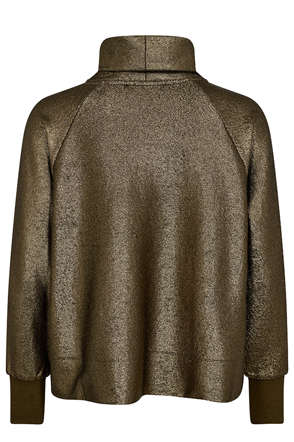 Mos Mosh - MMHunt Foil Sweatshirt Antique Brass  - 5