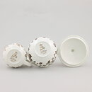 Jackie Lynd (Japonica 1977) Creamer and Sugar Bowl with Brown Flowers