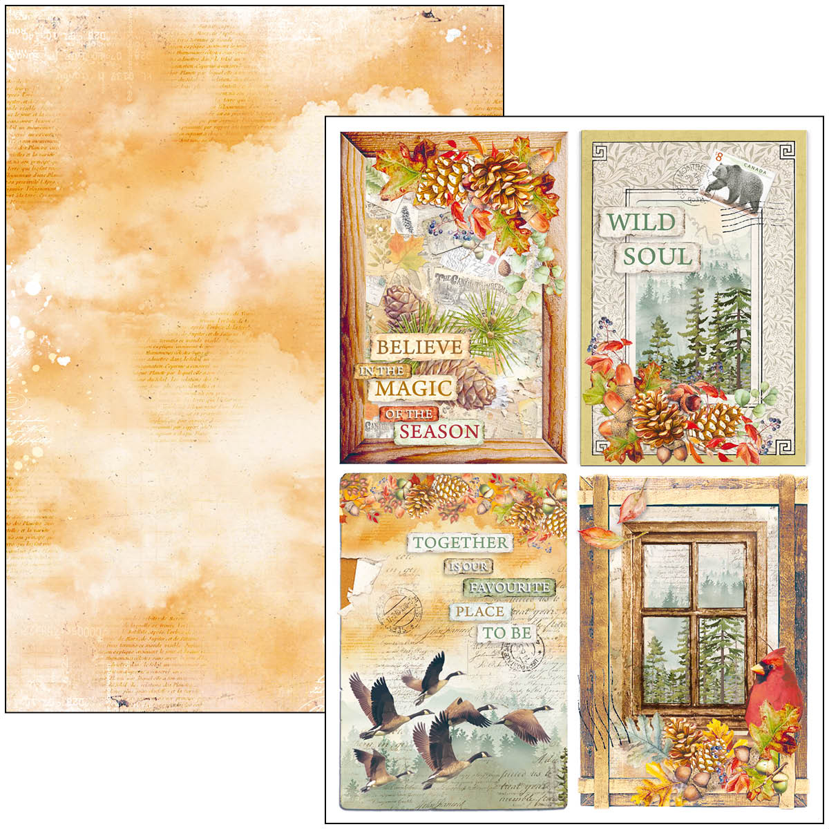 Ciao Bella - INTO THE WILD - Paper Pad A4 9 dubbelsidiga ark - 4