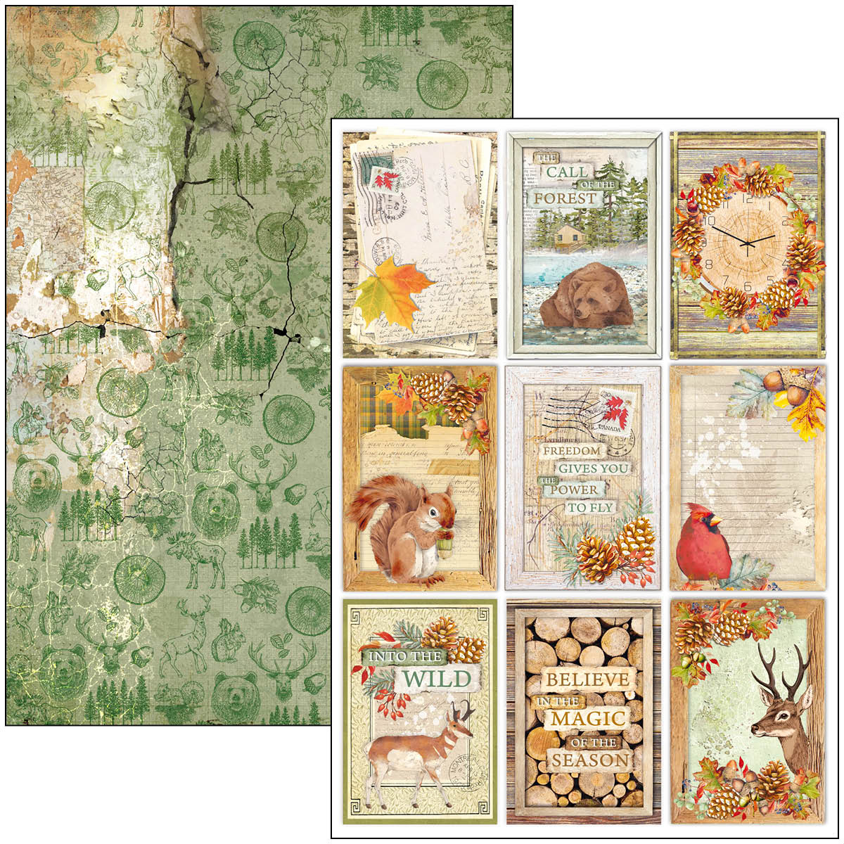 Ciao Bella - INTO THE WILD - Paper Pad A4 9 dubbelsidiga ark - 8