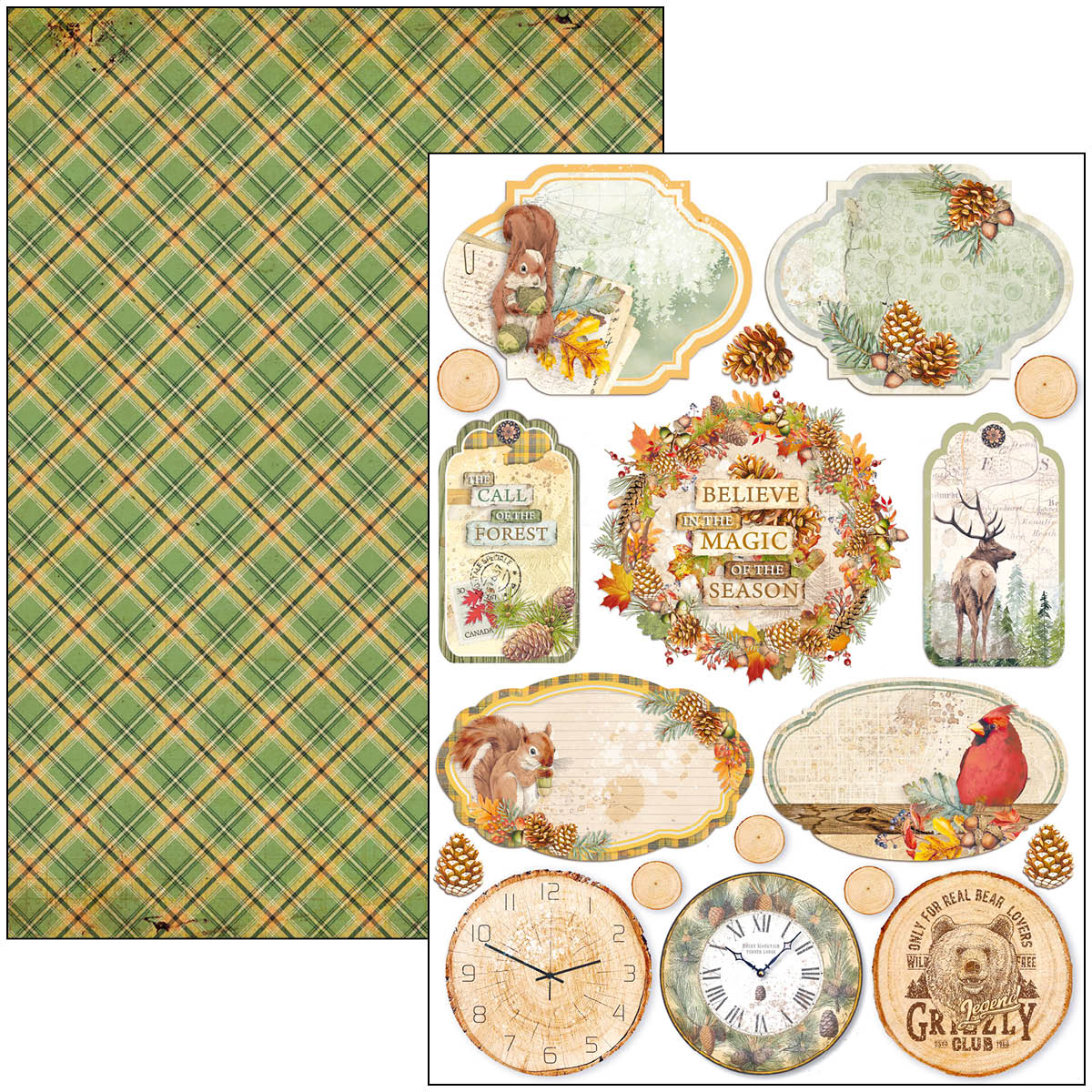 Ciao Bella - INTO THE WILD - Paper Pad A4 9 dubbelsidiga ark - 2