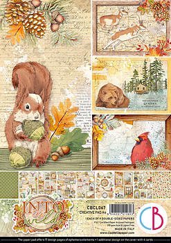 Ciao Bella - INTO THE WILD - Paper Pad A4 9 dubbelsidiga ark