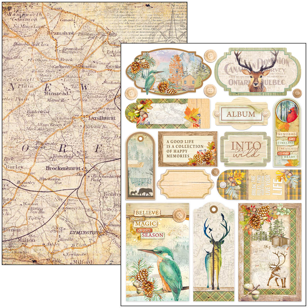 Ciao Bella - INTO THE WILD - Paper Pad A4 9 dubbelsidiga ark - 7