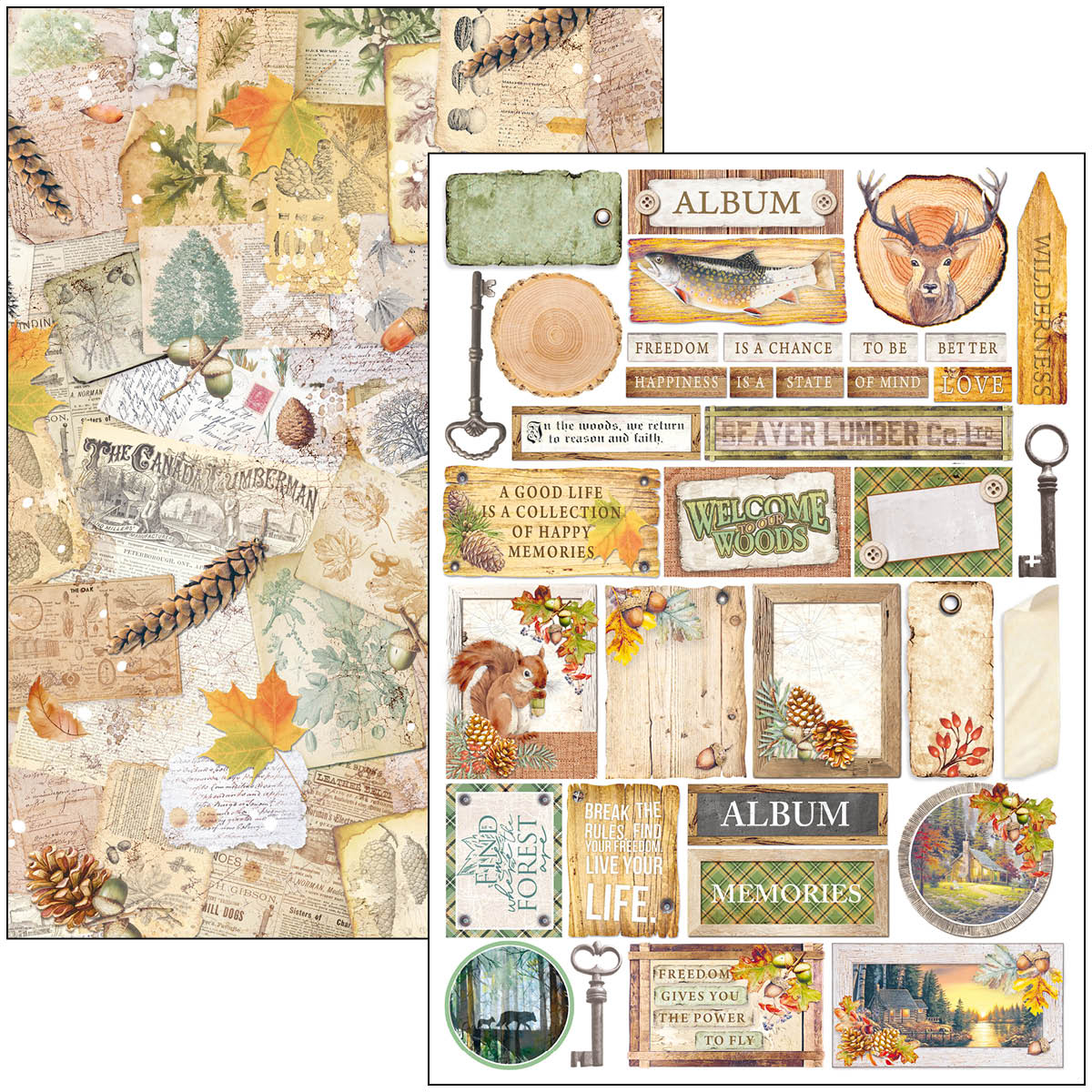 Ciao Bella - INTO THE WILD - Paper Pad A4 9 dubbelsidiga ark - 6