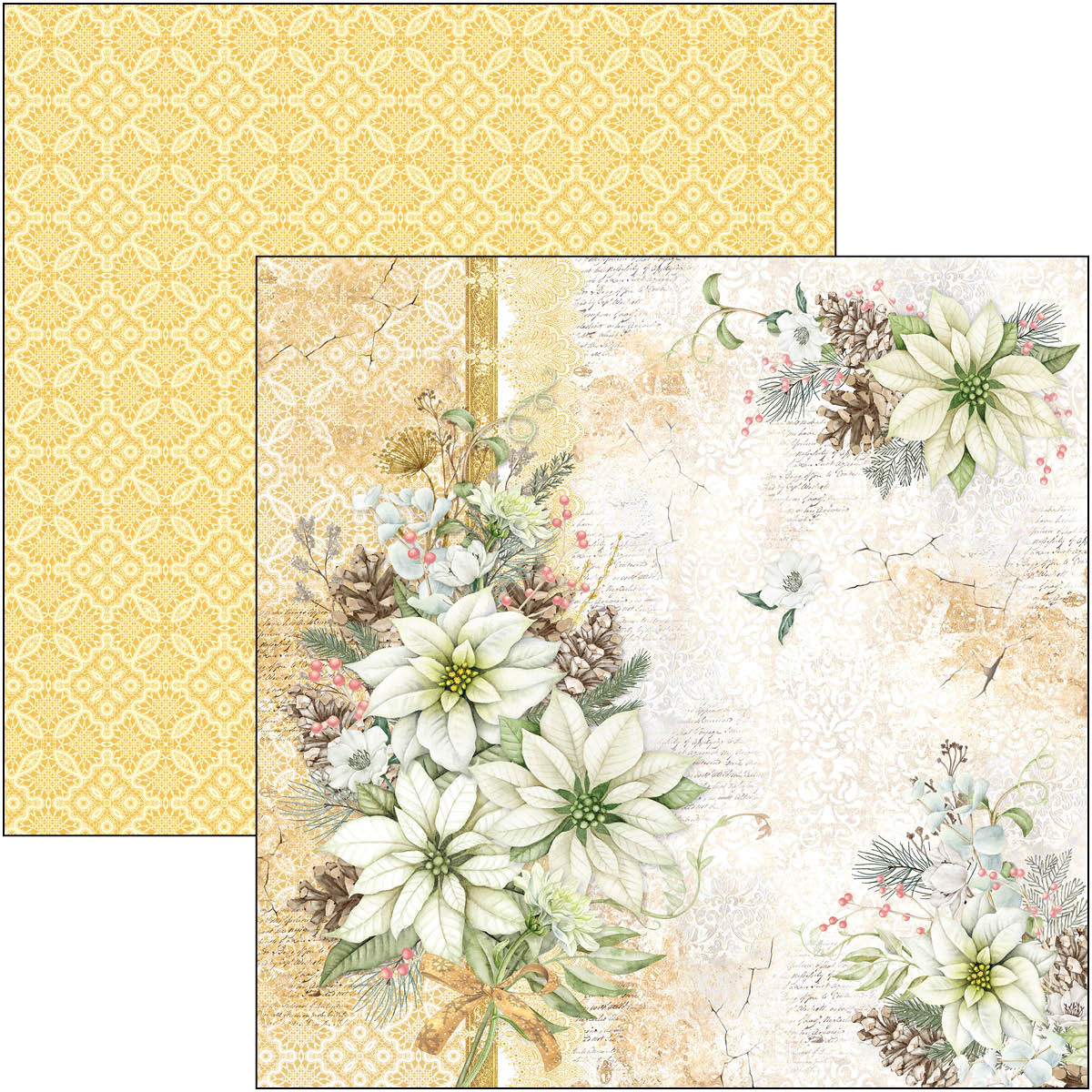 Ciao Bella - SPARKLING CHRISTMAS - PAPER PAD 12"X12" - 12 olika dubbelsidiga ark - 8