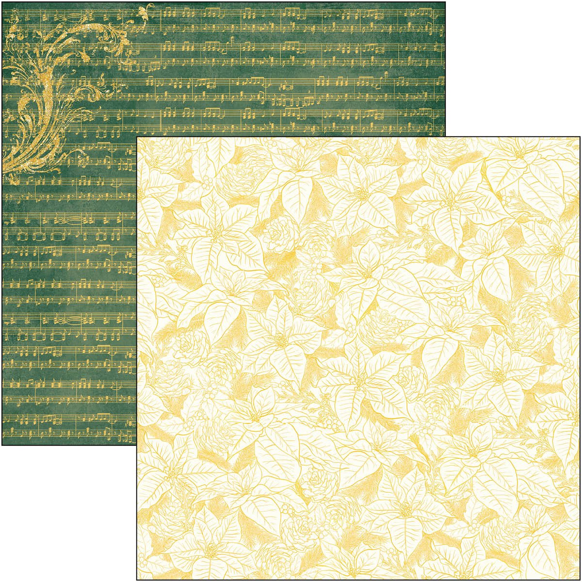 Ciao Bella - SPARKLING CHRISTMAS - PAPER PAD 12"X12" - 12 olika dubbelsidiga ark - 11