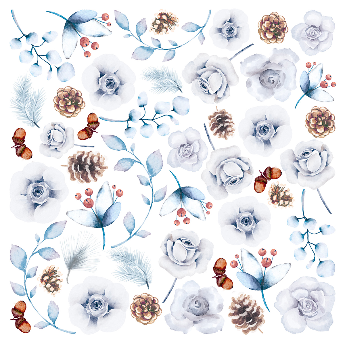 Ciao Bella - Vellum WINTER JOURNEY - Fussy cut 6x6 - 3