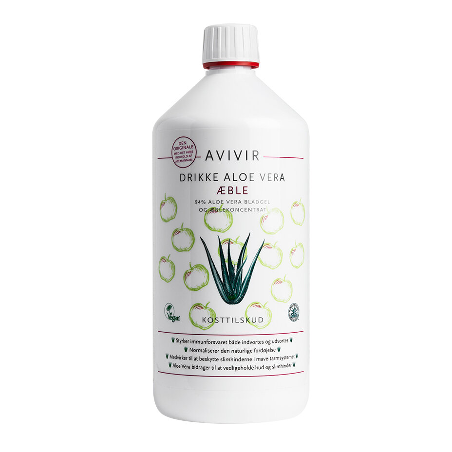 Aloe Vera Juice Äpplesmak 1000ml Avivir