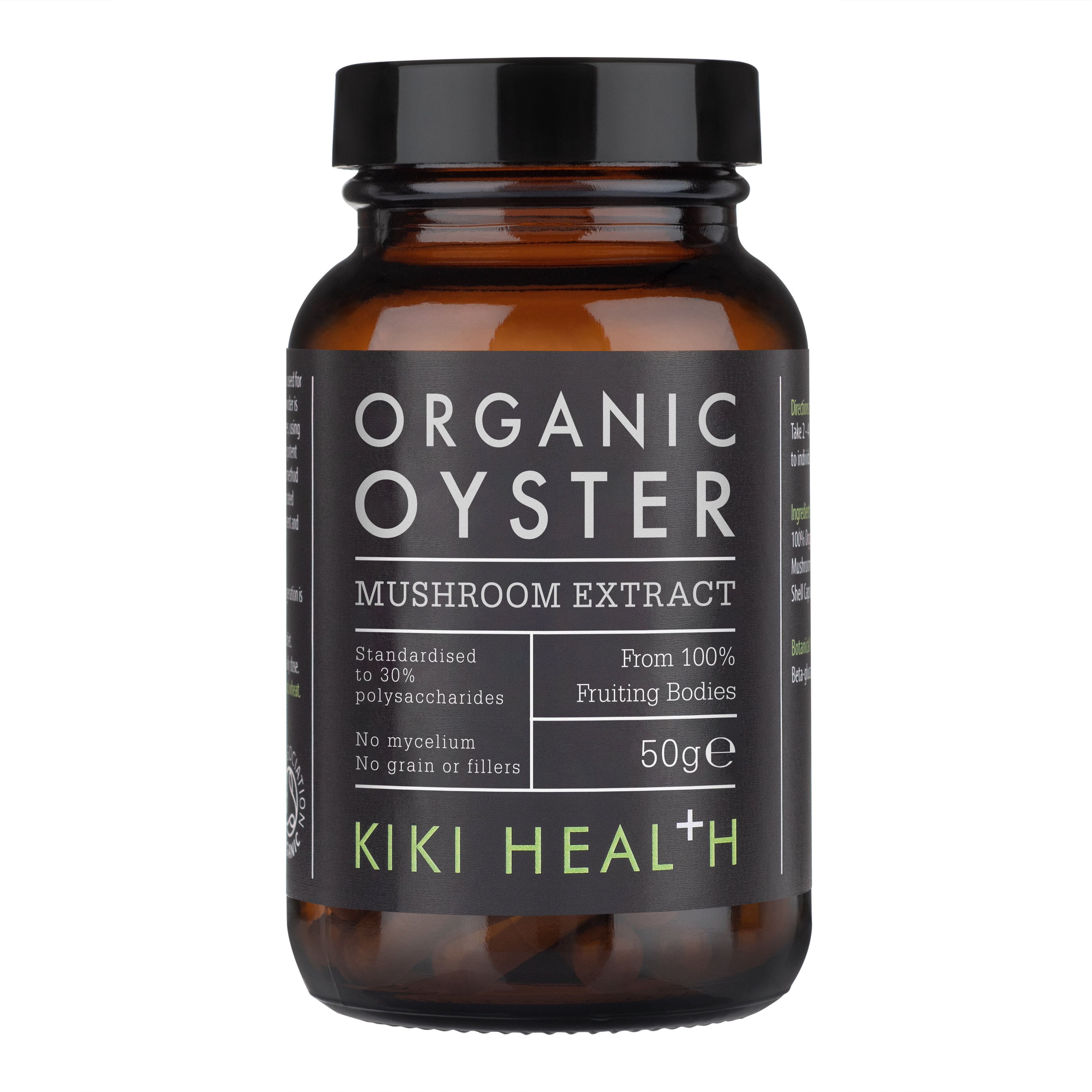 Organic Oyster Extract Mushroom Pulver 50g - Kiki Health