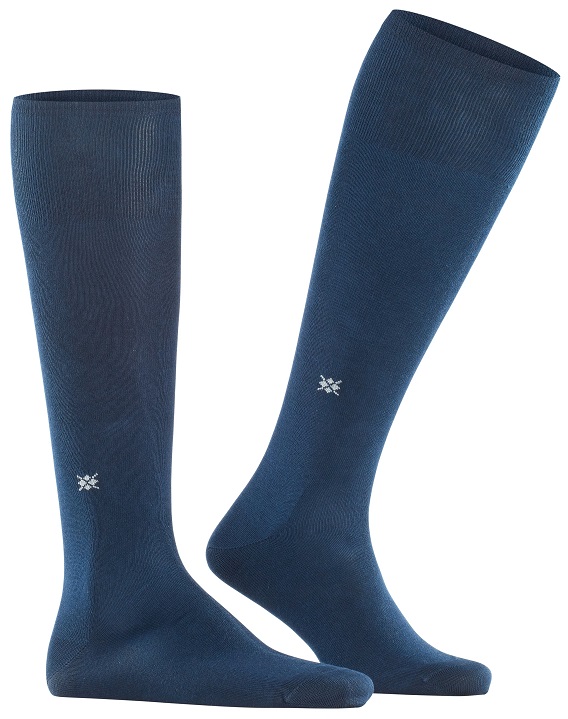 Burlington Dublin Marinblå Herrstrumpor