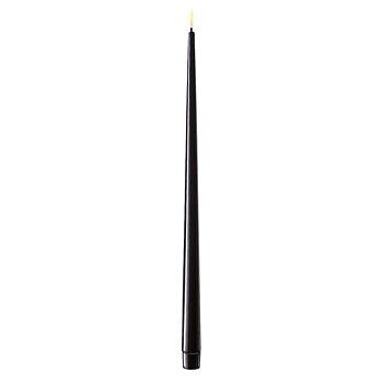 DELUXE HOMEART LED Herrgårdsljus Svart 38cm 2-pack