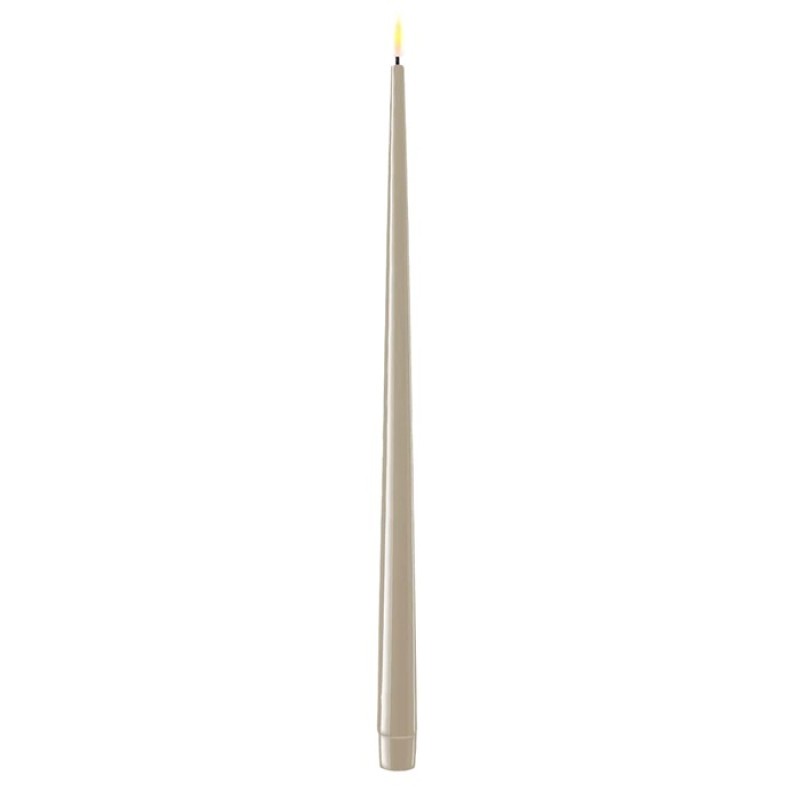 DELUXE HOMEART LED Herrgårdsljus Sand 38cm 2-pack
