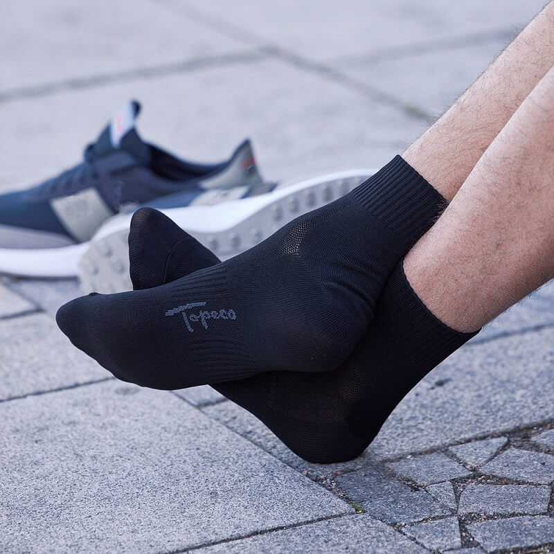 4-Pack Topeco Mens Sport Quarter Socks - 2