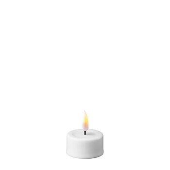 DELUXE HOMEART LED Värmeljus 2-pack vita 