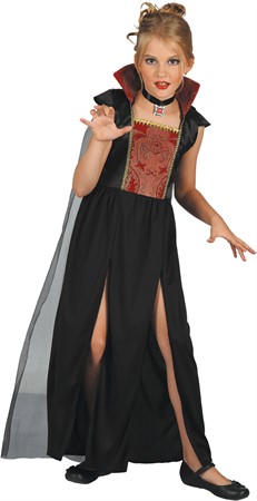 Vampyrklänning Svart, Storlek 134- 140