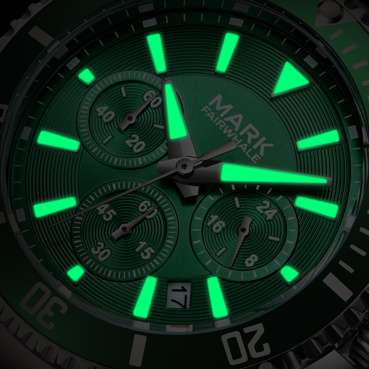 Mark Fairwhale Draco Silver Green Steel - 10