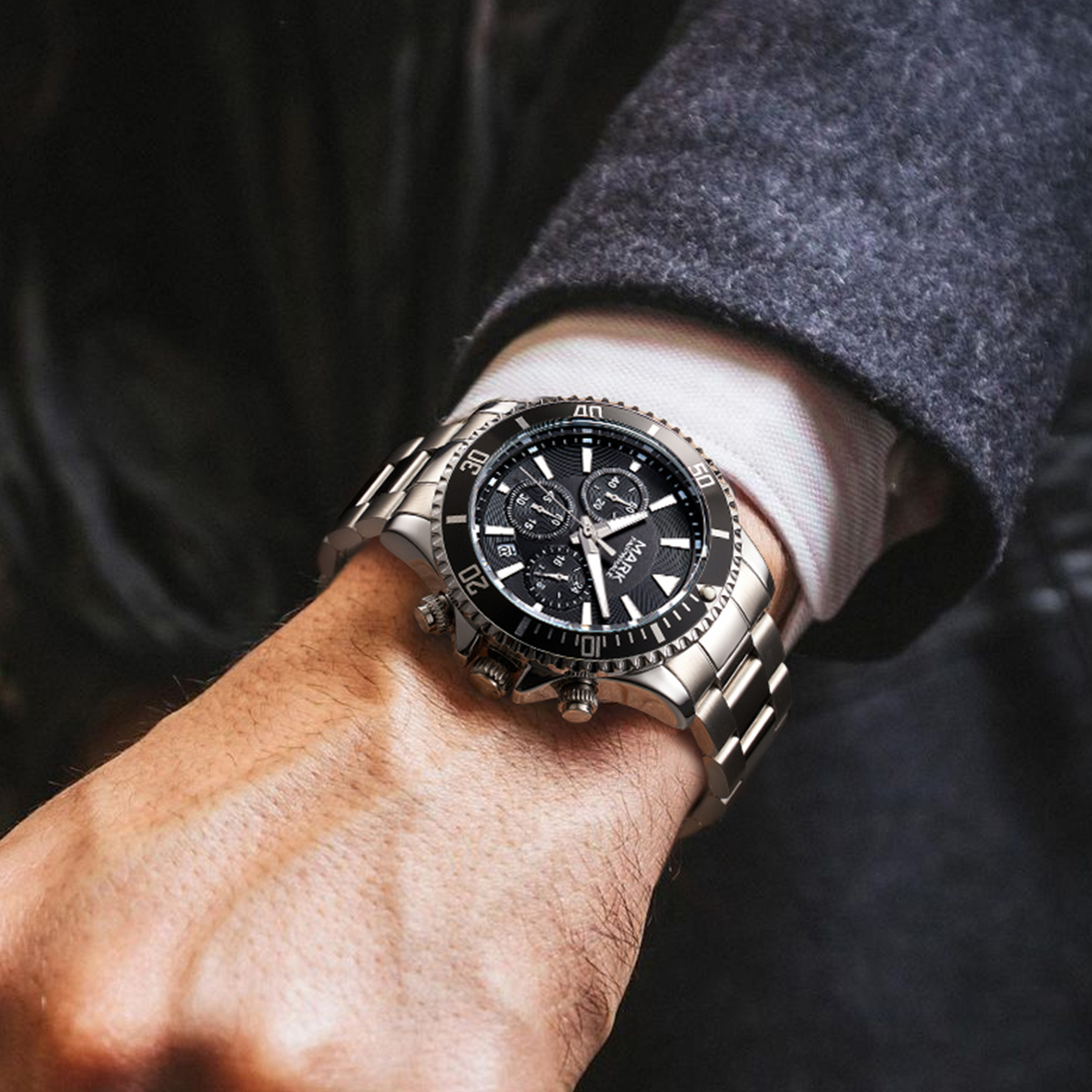 Mark Fairwhale Draco Silver Black Steel - 9