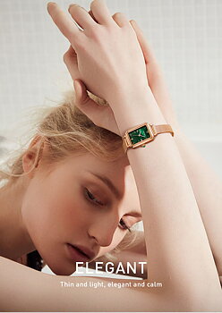 Mark Fairwhale Celestial Rose Green Leather