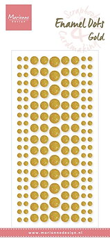 Marianne design Glitter Enamel dots - Gold