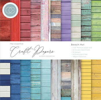 Craft Consortium Essential Craft Papers - 6x6 inch Paper pad Beach Hut