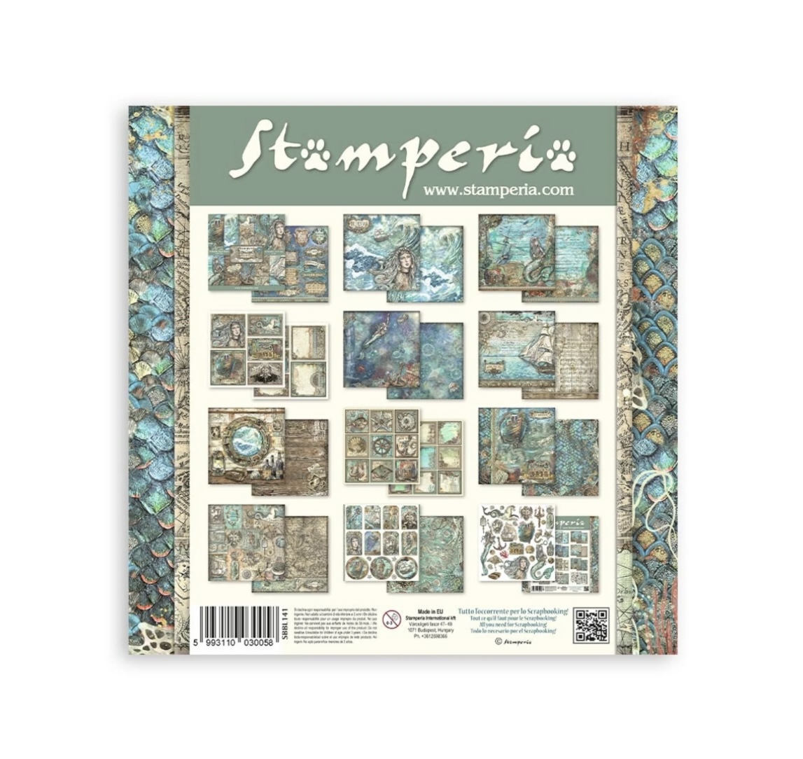 Stamperia Paper Pad 12X12 - Songs of the Sea - 2