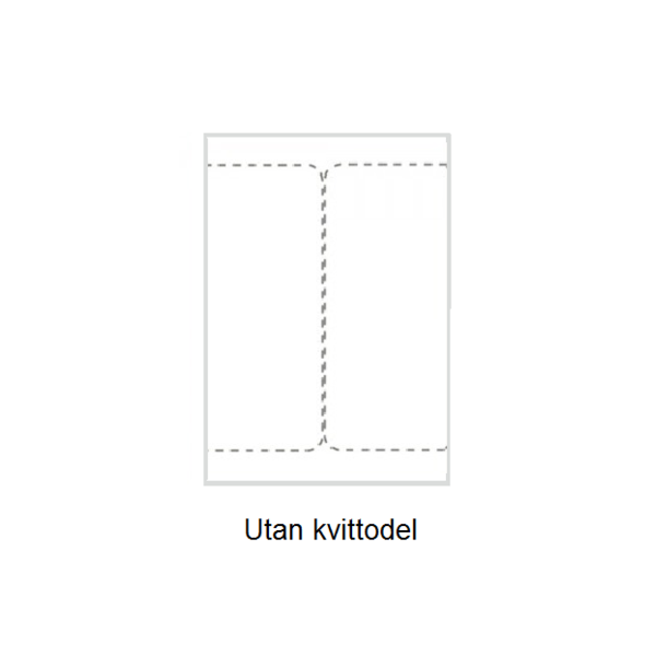 Pakkelabels A4 Laser, 2 labels pr. ark, 110x190mm uden kvittering 100 ark/boks