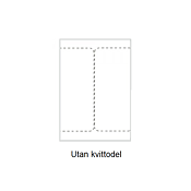 Pakkelabels A4 Laser, 2 labels pr. ark, 110x190mm uden kvittering 100 ark/boks