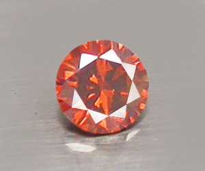 Muy raro diamante rojo natural genuino de calidad VS2 redondo de 1,8 mm - 3