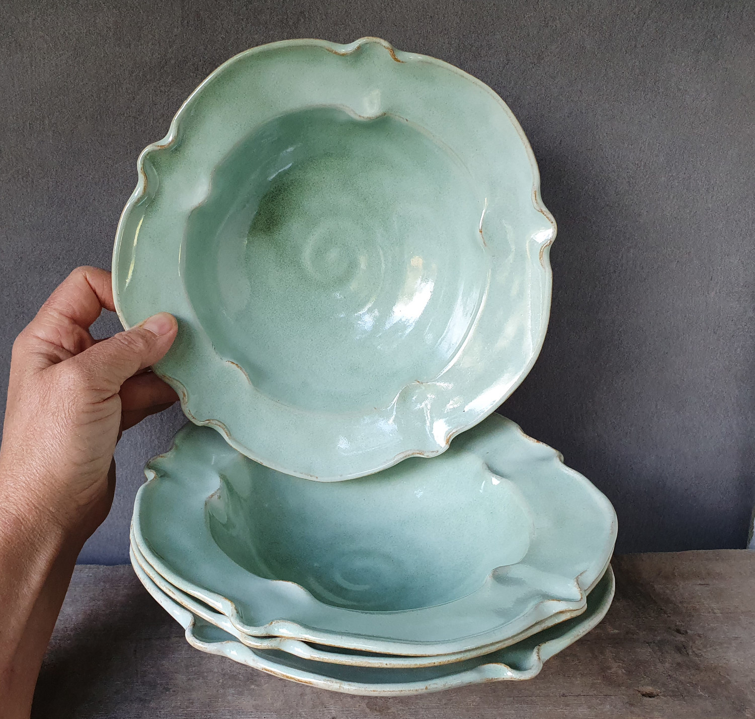 Bowls and pitcher for E Persson