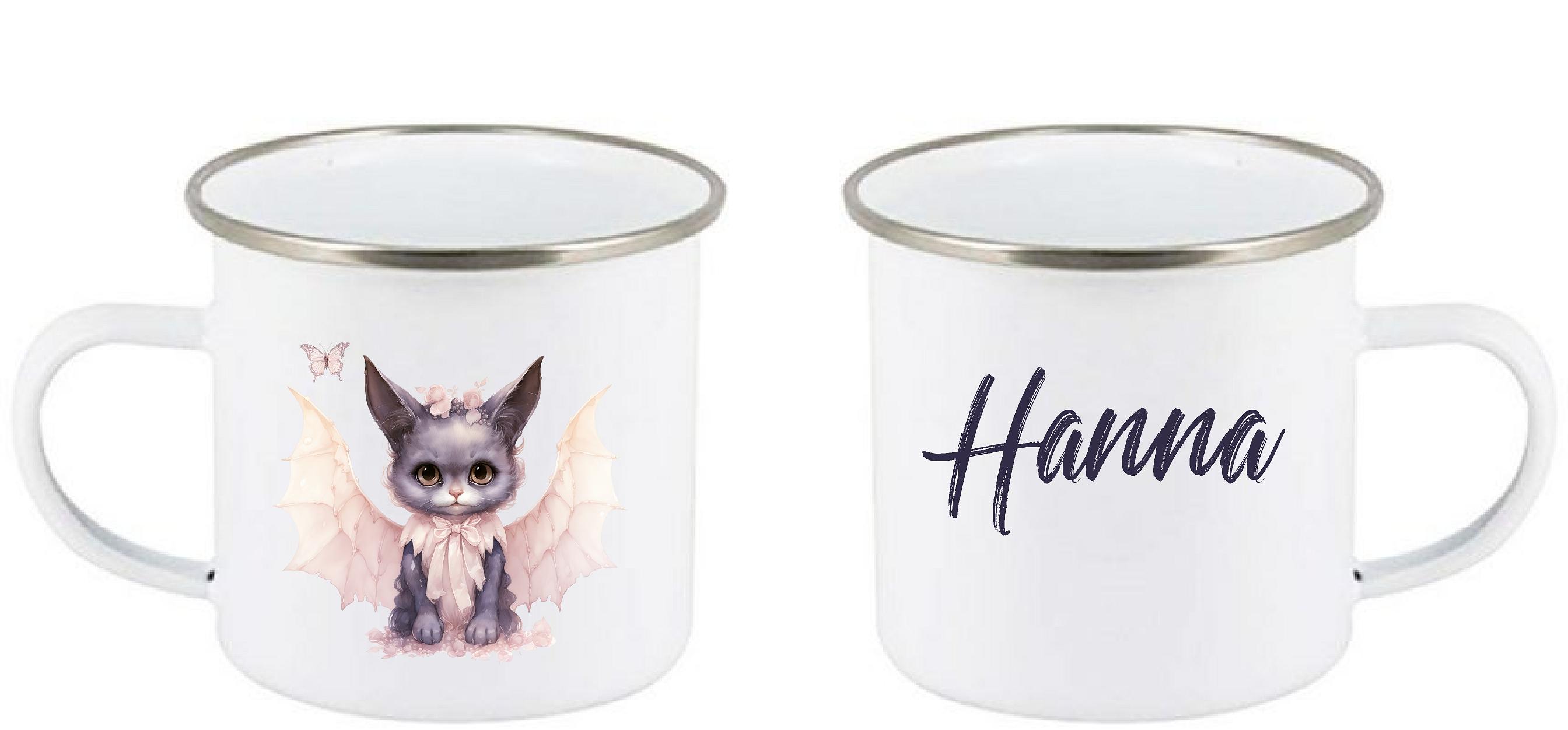 Mugg - Halloween - Fladdermuskatt - flera motiv - 2